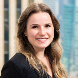 Photo of Alexandra Manoloff, Head of Battery Coverage for North America, Barclays Investment Bank, Energy Transition Group